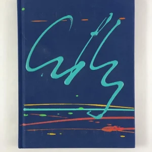 DALE CHIHULY SIGNED AUTOGRAPH W/ PAINT ON BOOK COVER "SEAFORMS" GLASS ARTIST