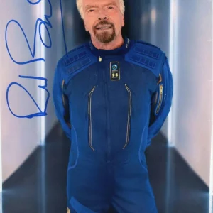 RICHARD BRANSON SIGNED AUTOGRAPH 8x10 PHOTO - FIRST COMMERCIAL ASTRONAUT! RARE!