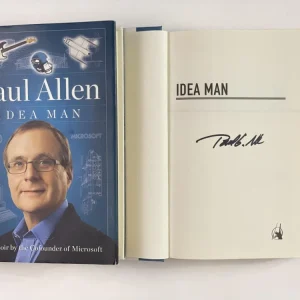 PAUL ALLEN SIGNED AUTOGRAPH "IDEA MAN" BOOK - MICROSOFT FOUNDER W/ BILL GATES