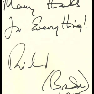 RICHARD BRANSON SIGNED AUTOGRAPH CUT VIRGIN GALACTIC CEO W/ GREAT INSCRIPTION