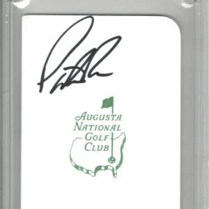 PATRICK REED SIGNED AUTOGRAPH PSA/DNA SLABBED AUGUSTA 2018 MASTERS SCORECARD