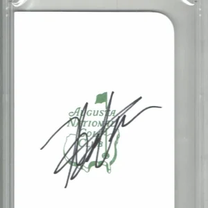HIDEKI MATSUYAMA SIGNED AUTOGRAPH PSA/DNA SLABBED AUGUSTA SCORECARD 2021 MASTERS
