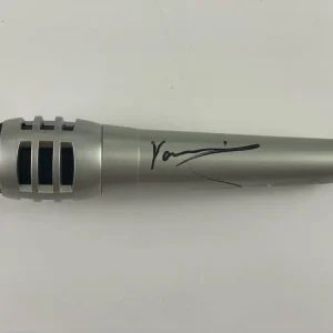 YANNI SIGNED AUTOGRAPH MICROPHONE MIC *CRACKED* WORLDRENOWNED MUSICIAN RARE PSA