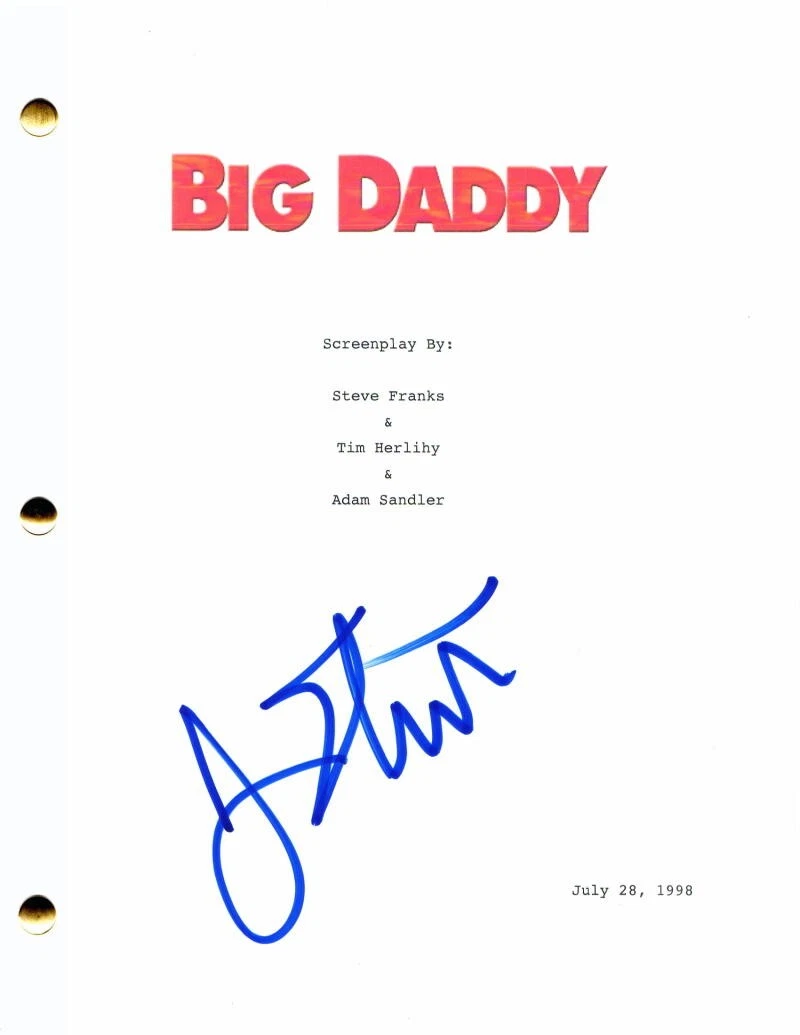 Jon Hart Script JON STEWART SIGNED AUTOGRAPH BIG DADDY FULL MOVIE SCRIPT - THE DAILY ...