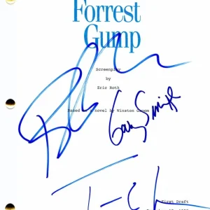 TOM HANKS, ROBIN WRIGHT, GARY SINISE SIGNED AUTOGRAPH FORREST GUMP MOVIE SCRIPT