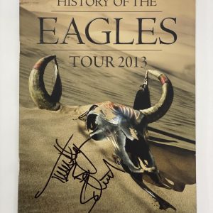 TIMOTHY B SCHMIDT SIGNED AUTOGRAPH 2003 HISTORY OF THE EAGLES TOUR BOOK PROGRAM