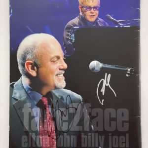 BILLY JOEL & ELTON JOHN SIGNED AUTOGRAPH FACE TO FACE TOUR PROGRAM - REAL, ACOA