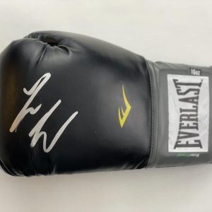 LOGAN PAUL SIGNED AUTOGRAPH BLACK EVERLAST BOXING GLOVE - MAYWEATHER VS PAUL JSA