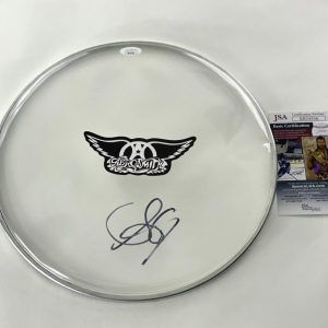 STEVEN TYLER SIGNED AUTOGRAPH 12" DRUMHEAD - AEROSMITH FRONTMAN VERY RARE! JSA
