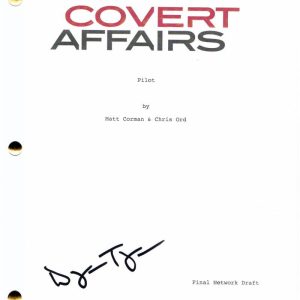 DYLAN TAYLOR SIGNED AUTOGRAPH COVERT AFFAIRS FULL PILOT SCRIPT - PIPER PERABO