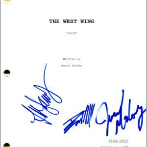 Allison Janney Janel Moloney B Whitford Signed Autograph West Wing Pilot Script