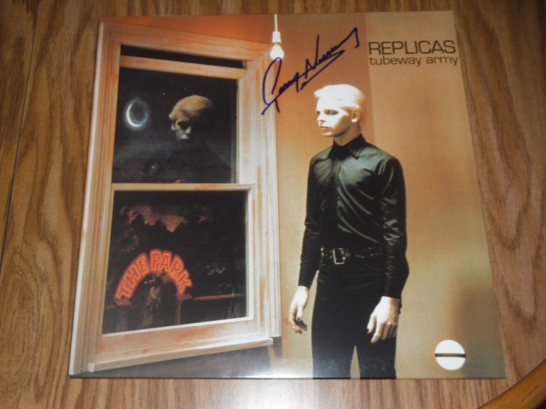 GARY NUMAN SIGNED REPLICAS TUBEWAY ARMY VINYL ALBUM