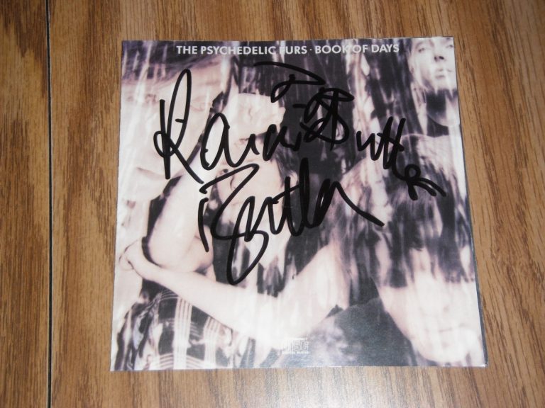 THE PSYCHEDELIC FURS GROUP SIGNED BOOK OF DAYS CD COVER