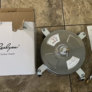 14" Pressure Washer Surface Cleaner w/ 4 Wheels, Stainless Steel Surface Cleaner