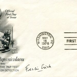 Francis Crick DNA Double Helix Nobel Prize Salk Institu Signed Autograph FDC JSA