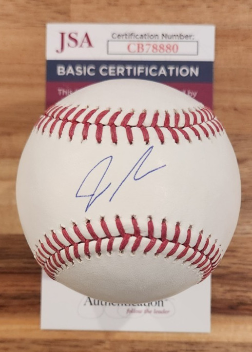 Jacinda Ardern Signed OMLB Baseball JSA COA #CB78880 New Zealand Prime Minister