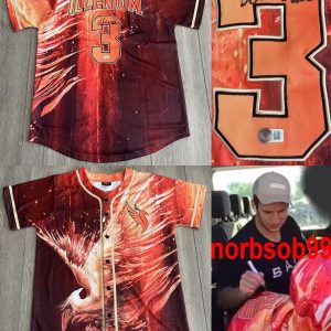 DJ ILLENIUM SIGNED FALLEN EMBERS BASEBALL JERSEY w/EXACT PROOF & BECKETT BAS COA