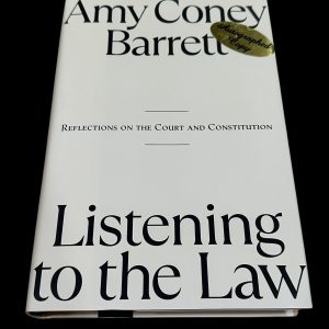 Amy Coney Barrett Supreme Court Justice Listening To Law Signed Autograph Book
