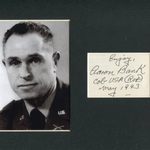 Colonel Aaron Bank Founded US Army Special Forces Green Berets Signed Autograph