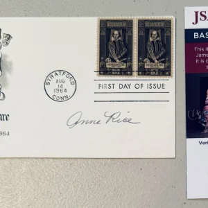 Anne Rice Signed Autographed First Day Cover JSA Cert Interview With A Vampire