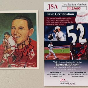 Sid Abel Signed Autographed 1983 Cartophilium HOF Card #2 JSA Certified