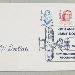 James Jimmy Doolittle Signed Autographed First Day Cover JSA WW2 Raiders 2