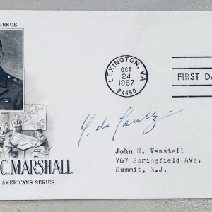 Charles de Gaulle Signed Autograph First Day Cover JSA France President General