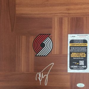 Donovan Clingan Signed Floorboard w/ JSA COA #CG37171 Portland Trail Blazers