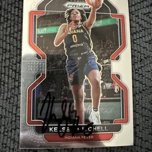 Signed Trading Card Car Indiana Fever Kelsey Mitchell Autographed