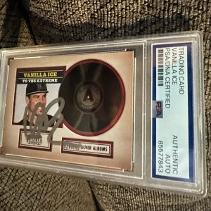 Vanilla Ice Signed 2015 Panini Americana #6 Trading Card PSA /DNA Slab COA