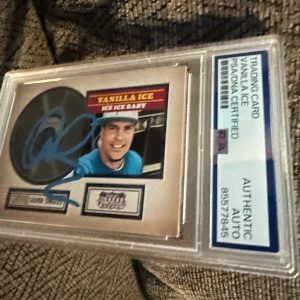 Vanilla Ice Signed 2015 Panini Americana #7 Trading Card PSA /DNA Slab COA