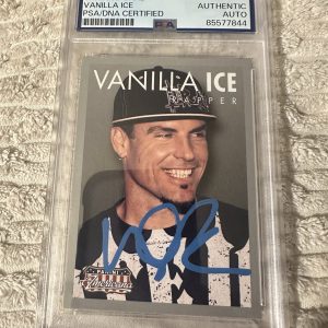 Vanilla Ice Signed 2015 Panini Americana #62 Trading Card PSA /DNA Slab COA