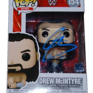 DREW MCINTYRE signed (WWE) Wrestling #154 Smack Down Funko Pop BECKETT BU41130