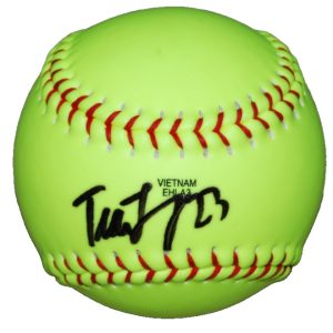 TIARE JENNINGS signed (VOLTS) OKLAHOMA SOONERS Softball 12" BECKETT BAS BU41325