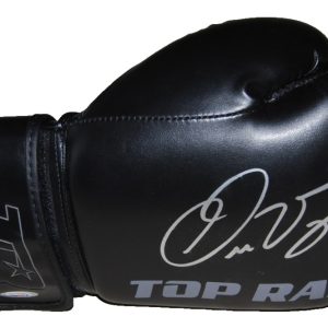 OSCAR VALDEZ signed (WBC WBO FEATHERWEIGHT) Blue Boxing glove PSA/DNA AK30478