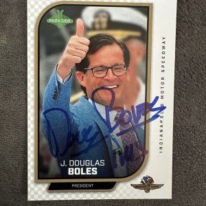 2024 Parkside Indy Car Trading Promo Card 500 Signed Doug Boles IMS President