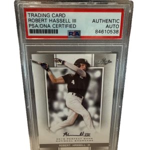 ROBERT HASSELL III signed (Washington Nationals) Perfect Game Card PSA 84610538