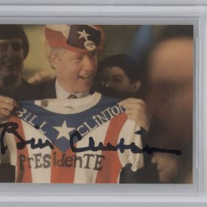 President Bill Clinton SIGNED AUTOGRAPHED Funny Picture BECKETT BAS GEM 10 AUTO