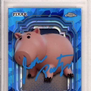 2024 TOPPS CHROME DISNEY SAPPHIRE HAMM SIGNED CARD JOHN RATZENBERGER PSA DNA COA