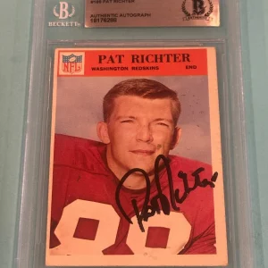 PAT RICHTER Signed 1966 PHILADELPHIA Card #189 Beckett BAS