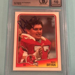 RICK BRYAN Signed 1988 TOPPS Card #392 Beckett Authentication (BAS) AUTO 10