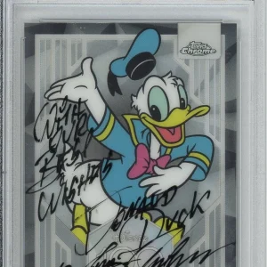2023 TOPPS CHROME DISNEY 100 DONALD DUCK SIGNED TONY ANSELMO PSA DNA COA