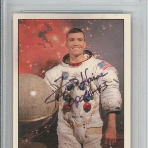 1991 SPACE SHOTS FRED HAISE APOLLO 13 CARD SIGNED PSA DNA COA AUTOGRAPHED NASA