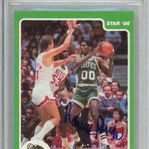 1986 STAR ROBERT PARISH CELTICS HOF SIGNED CARD PSA DNA COA CERTIFIED AUTOGRAPH