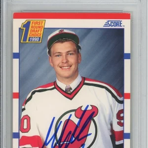 1990 SCORE MARTIN BRODEUR SIGNED RC ROOKIE CARD PSA DNA COA HOF AUTOGRAPH