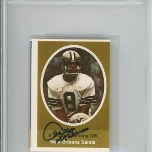 1972 72 SUNOCO STAMPS ARCHIE MANNING ROOKIE RC SIGNED PSA DNA COA AUTOGRAPH HOF