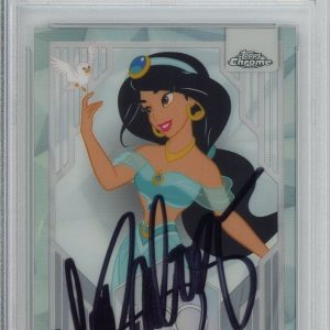 2023 TOPPS CHROME DISNEY REFRACTOR JASMINE LEA SALONGA PSA DNA SIGNED AUTOGRAPH