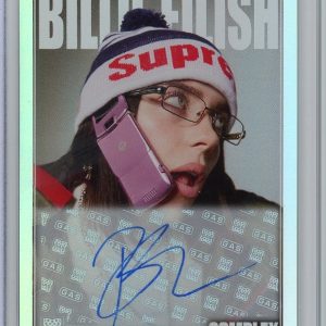 Billie Eilish x COMPLEX GAS Trading Card AUTOGRAPH SIGNED Rainbow Foil #'d 38/40