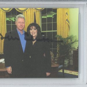 President Bill Clinton SIGNED AUTOGRAPH Monica Lewinsky Picture Cut PSA DNA COA