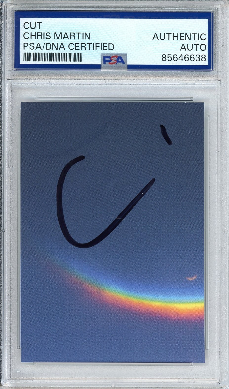 Chris Martin Coldplay SIGNED Album Cut Signature PSA DNA COA Authentic ...